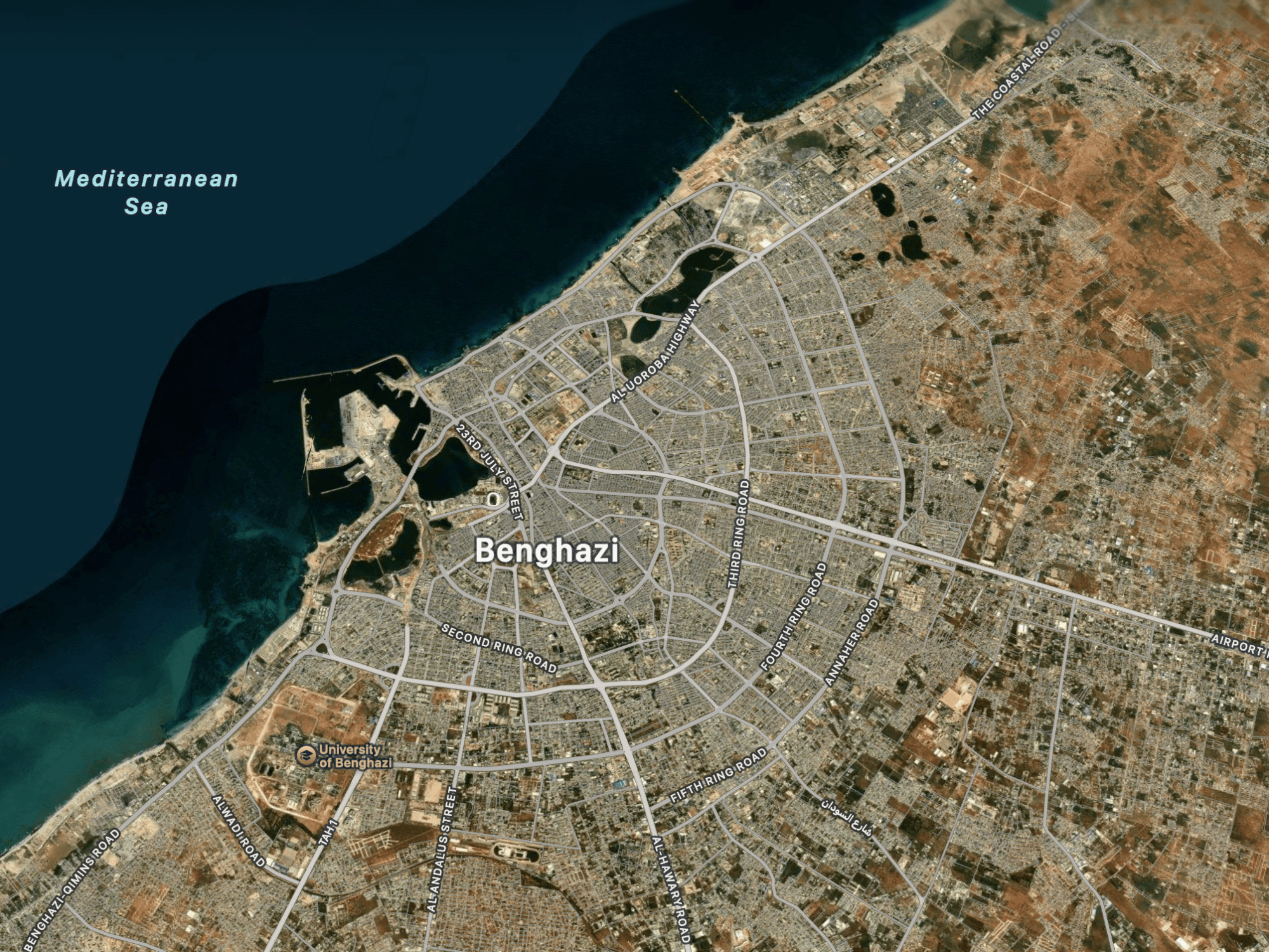 Map Location Tripoli Libya